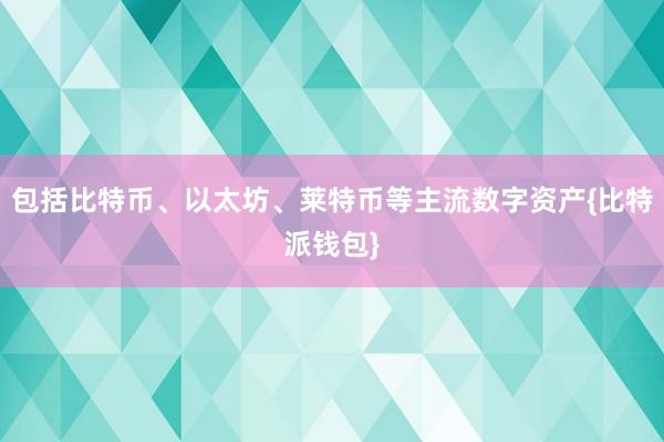 包括比特币、以太坊、莱特币等主流数字资产{比特派钱包}