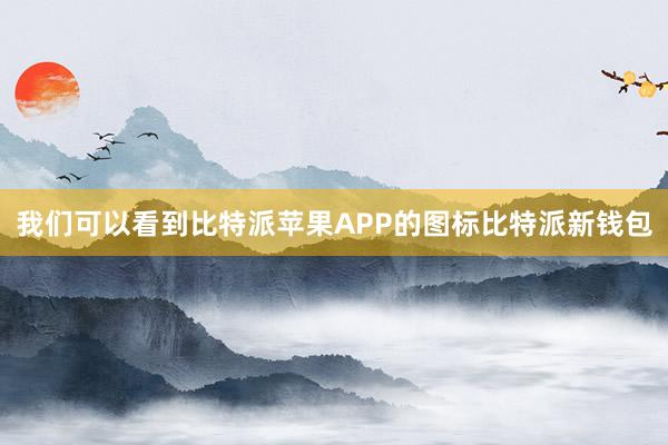 我们可以看到比特派苹果APP的图标比特派新钱包