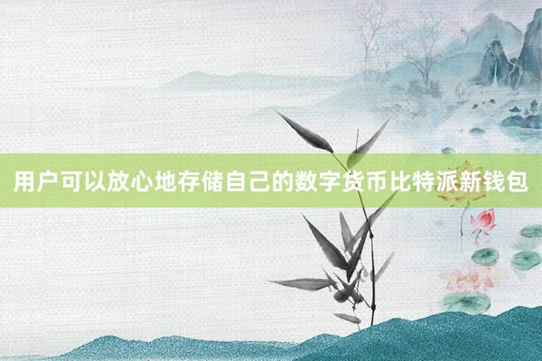 用户可以放心地存储自己的数字货币比特派新钱包