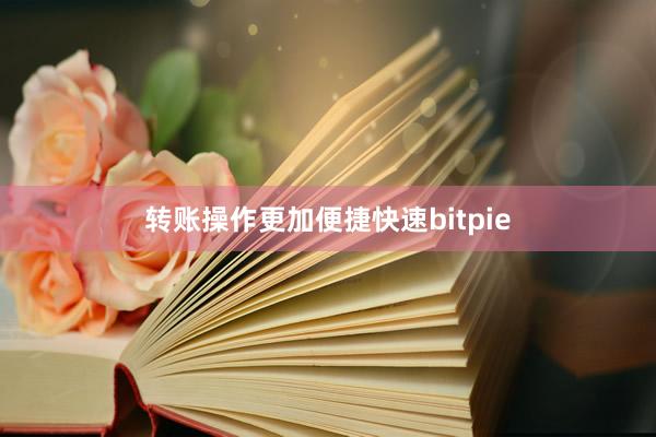 转账操作更加便捷快速bitpie