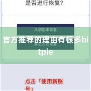 官方推荐的理由有很多bitpie