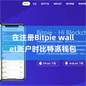 在注册Bitpie wallet账户时比特派钱包