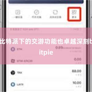 比特派下的交游功能也卓越深刻bitpie