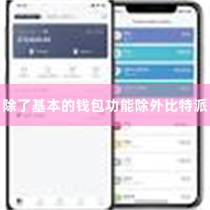 除了基本的钱包功能除外比特派