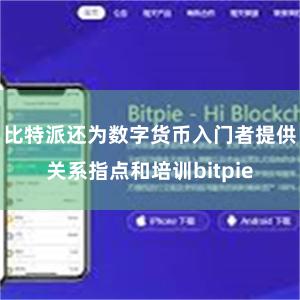 比特派还为数字货币入门者提供关系指点和培训bitpie